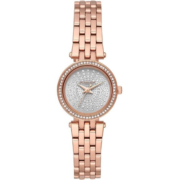 Michael Kors Women's Darci Silver Dial Rose Gold Stainless Steel Watch - Picture 1 of 6